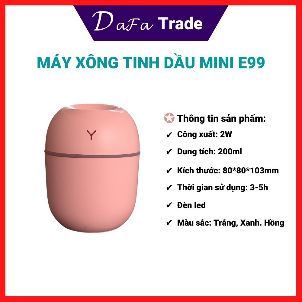 Máy Xông Tinh Dầu Mini -Máy Tạo Ẩm Phun Sương - Khuếch Tán Tinh Dầu Đuổi Muỗi