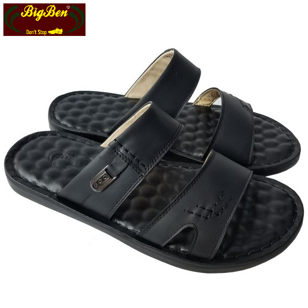 Dép Nam Quai Ngang Da Bò Thật BIGBEN Cao Cấp DN310