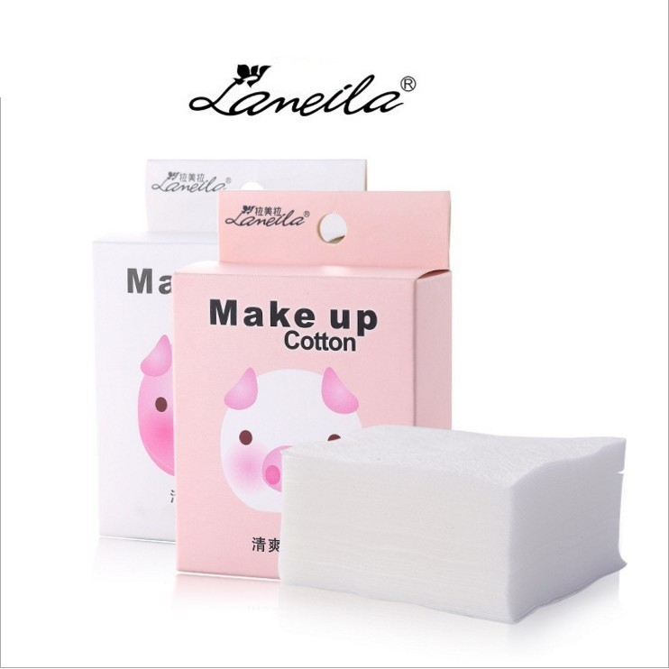 Bông tẩy trang 50 miếng Lameila chính hãng - siêu tiện lợi gọn nhẹ