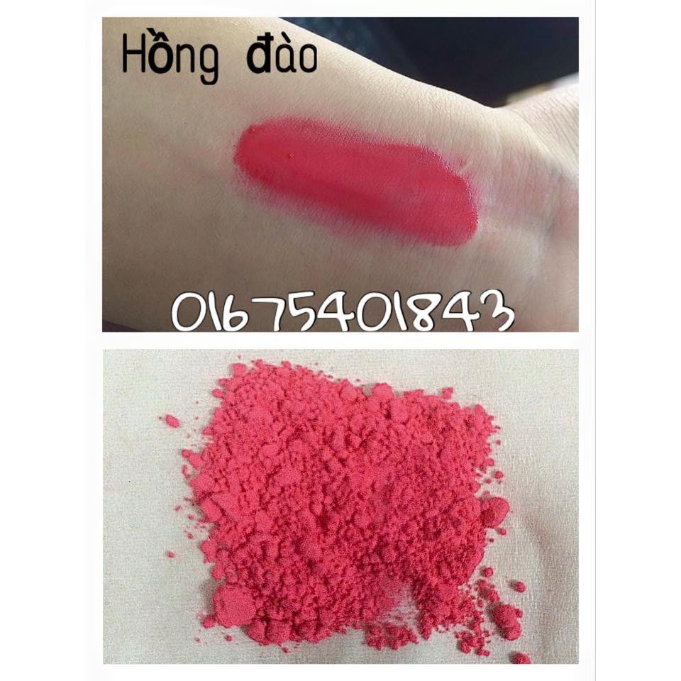 Màu khoáng làm son Reborn red (hồng đào)