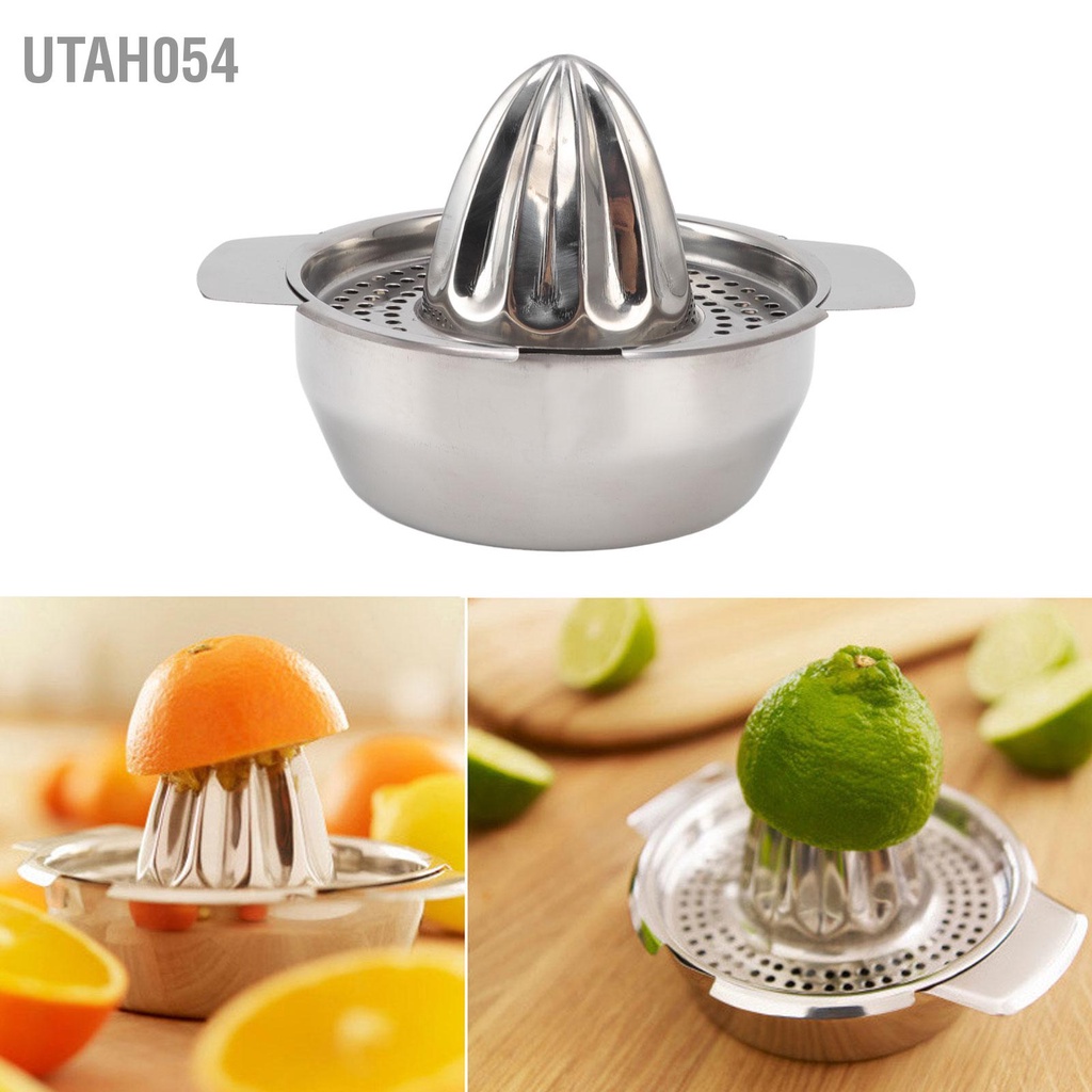 Utah054 Máy ép trái cây bằng tay thép không gỉ Thiết kế chia nhỏ cầm dễ dàng Vệ sinh