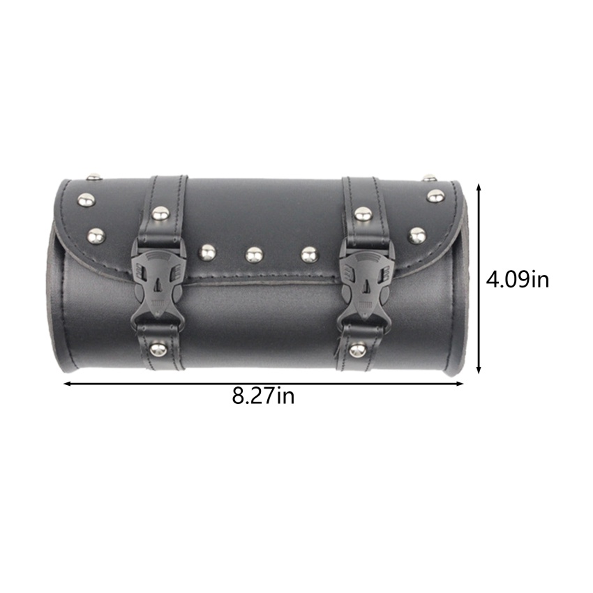 Túi Đựng Dụng Cụ Hình Thùng Gắn Ghi Đông Xe Máy Màu Đen