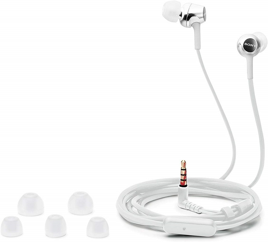 Tai nghe SONY MDR-EX255AP Tai nghe có dây 3.5mm Tai nghe nhạc Rảnh tay có Mic cho Tai nghe điện thoại thông minh xiaomi huawei