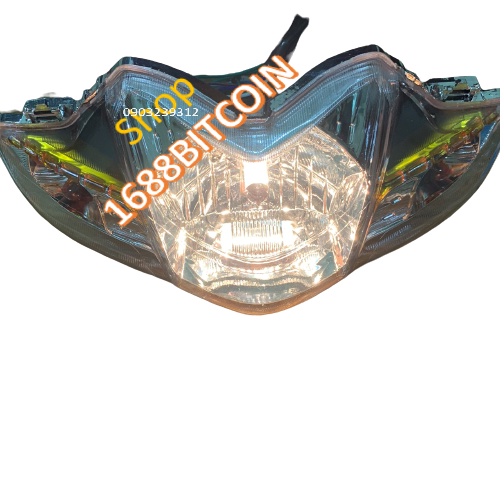 Pha đèn xe Wave RSX 110/  chóa đèn trước xe WAVE S110 ,đời từ 2009 đến 2010 -bóng tròn siêu sáng