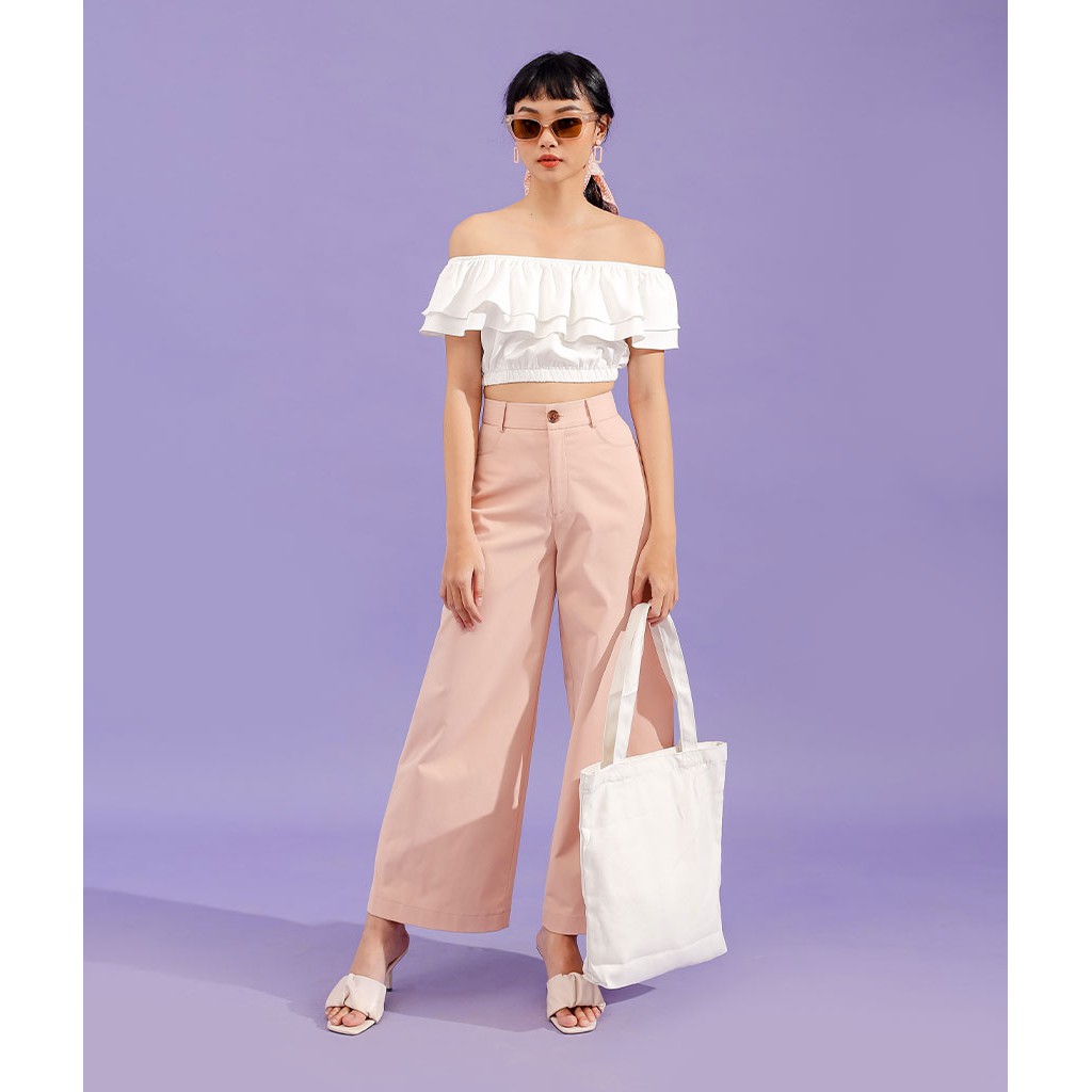 HNOSS - Áo Croptop Bẹt Vai - CMA12009050GC