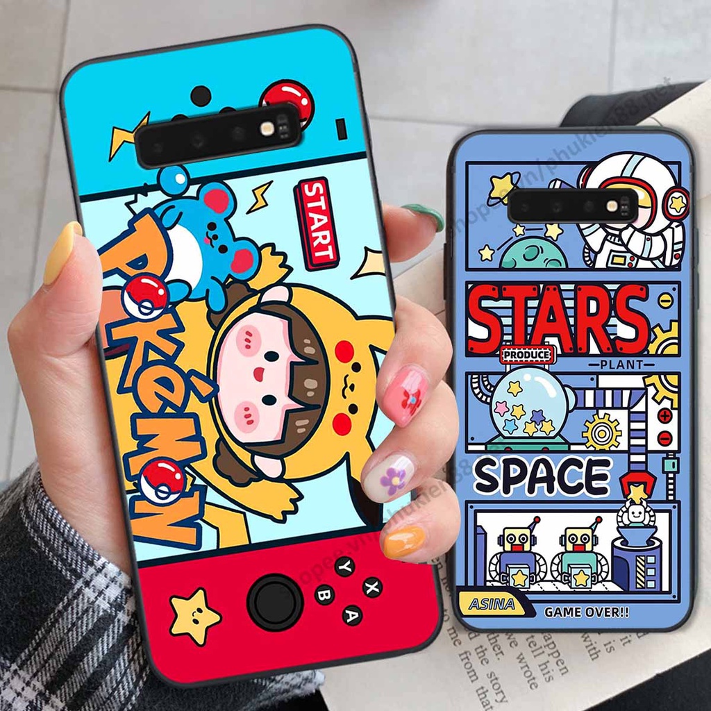 Ốp lưng Samsung S10 / S10 Plus / S10 5G hình phi hành gia, roro jump, điện tử dễ thương - Giá rẻ tốt nhất