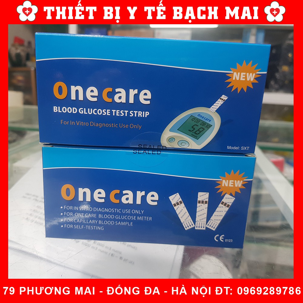 [Mã 44FMCGSALE1 giảm 10% đơn 250K] Que Thử Đường Huyết Onecare [Hộp 50 Que]