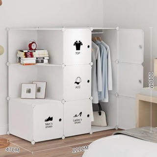 [HOT TREND] TỦ NHỰA LẮP GHÉP 9 Ô GỒM 2 KỆ GÓC ĐỂ ĐỒ. Tặng 1 treo quần áo sâu 47cm. Inbox chọn mẫu