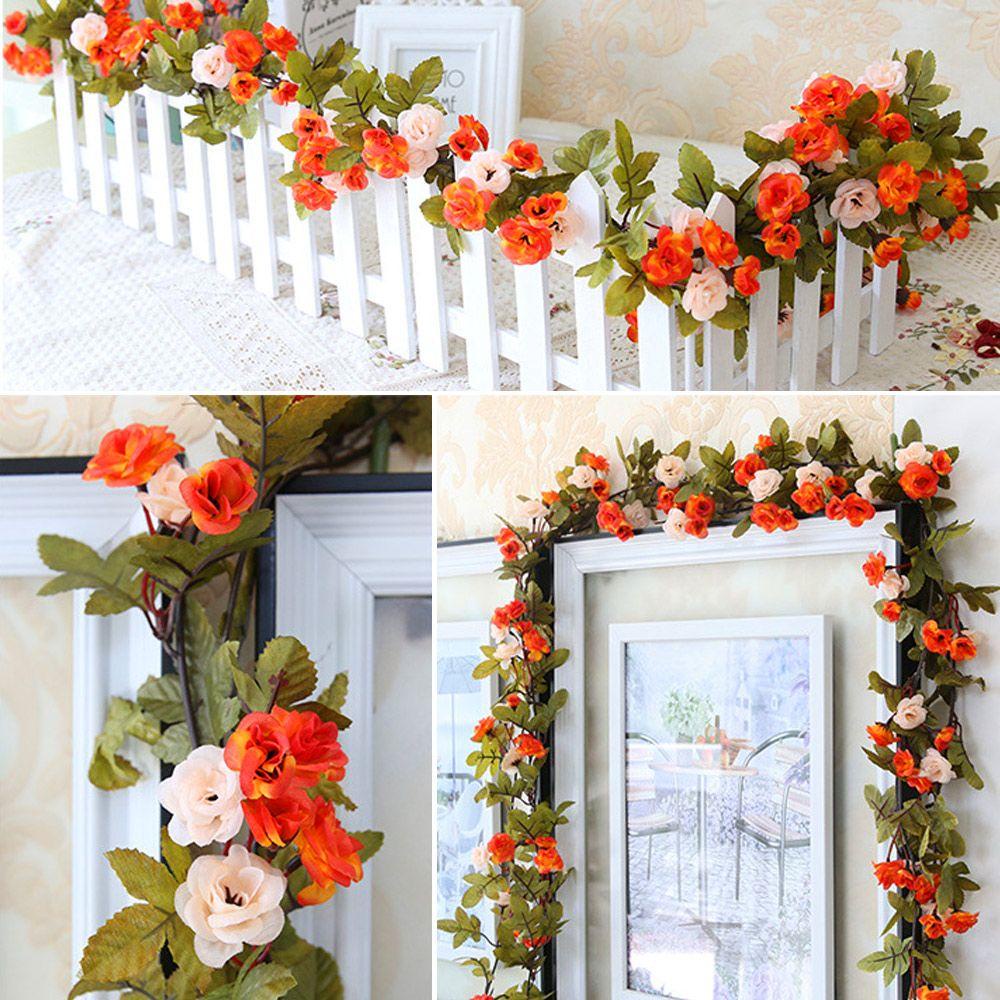 Dây Hoa Hồng Giả Trang Trí Đám Cưới Dài 2.3M