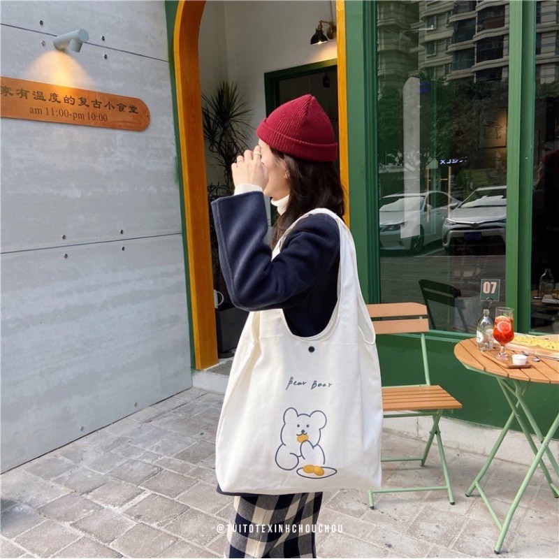🐻TÚI TOTE BEAR - MẪU SIÊU HÓT
