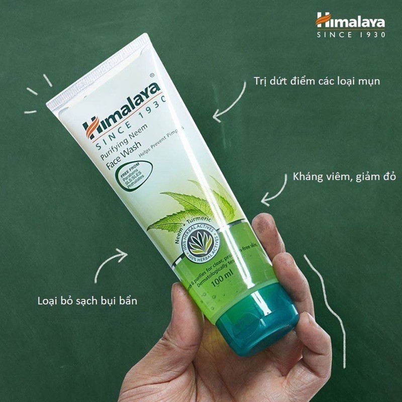 SỮA RỬA MẶT NGĂN NGỪA MỤN TRỨNG CÁ, SẠCH DẦU HIMALAYA PURIFYING NEEM FACE WASH (date T11.2021)