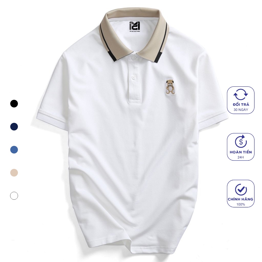 Áo polo nam cổ bẻ Teddy, chất liệu vải cá sấu mềm mịn thoáng mát cao cấp chuẩn form I'm 21 Clothes