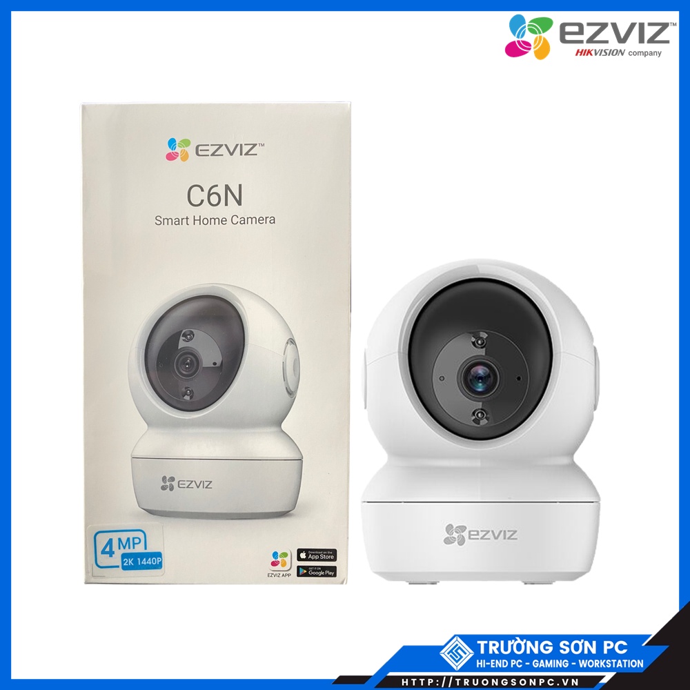 Camera EZVIZ CS-C6N 4MP 2K 1440P/ C6N 2M FULL HD 1080P Kèm Thẻ Lưu Trữ 128Gb | Kết Nối Wifi/ Lan