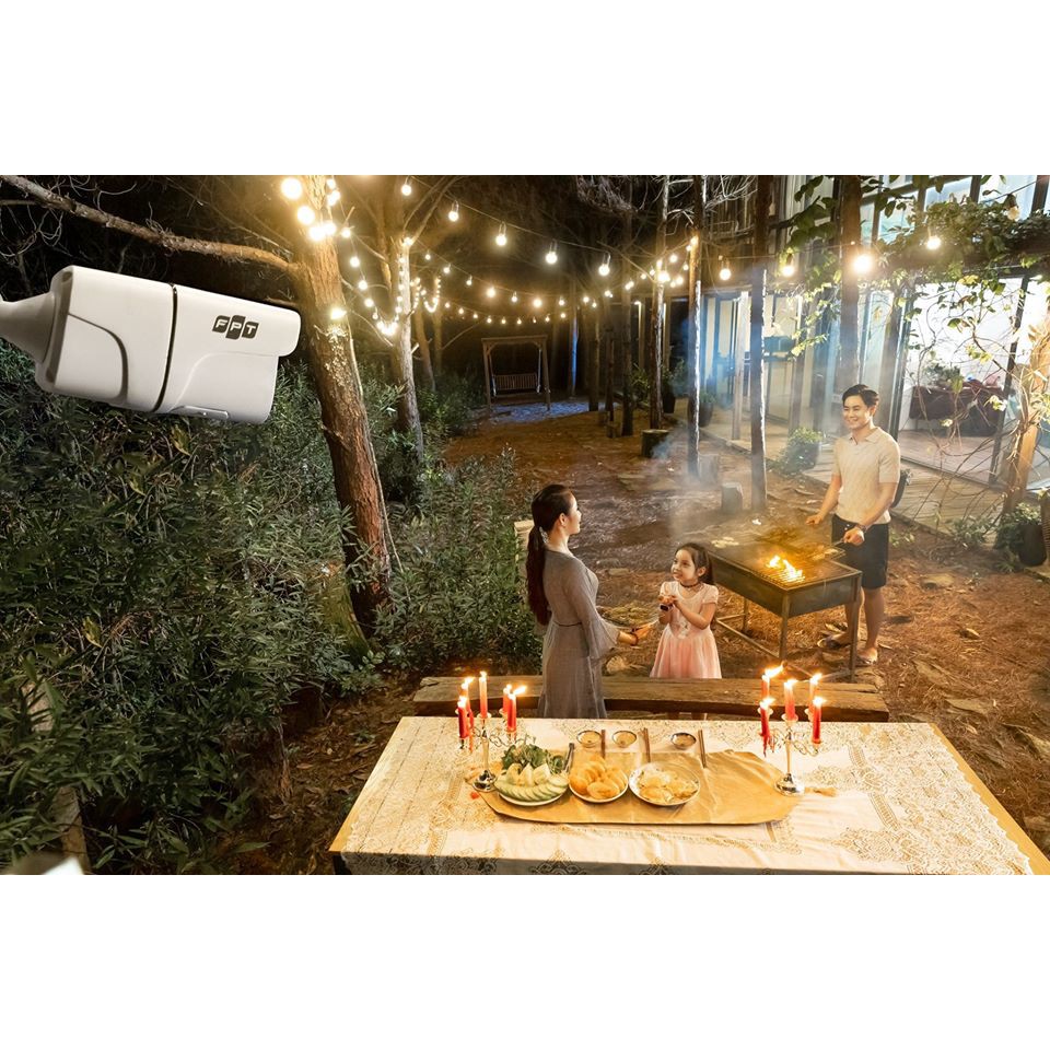 CAMERA FPT NGOÀI TRỜI - Full HD - 1080p - Cảm biến hình ảnh 1/2.8″ Sony IMX307 - Ống kính 2.8mm, cho góc nhìn 55o. | BigBuy360 - bigbuy360.vn