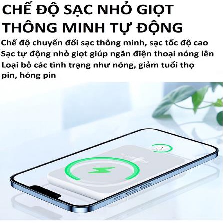 Điện thoại di động Sạc nhanh, Sạc nhanh không dây 5000 / 10000mAh, Ngân hàng điện không dây từ tính mini