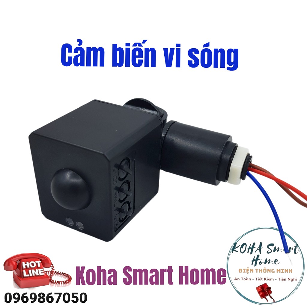 Cảm ứng chống trộm bật tắt đèn Rada vi sóng KOHA Smart House - MS02