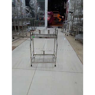 Kệ gia vị lệch 2 tầng sus 304