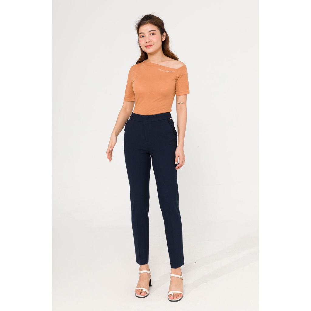 Quần Baggy Kẻ Caro Túi Kẹp Bèo Vienne Tran M64T20Q003