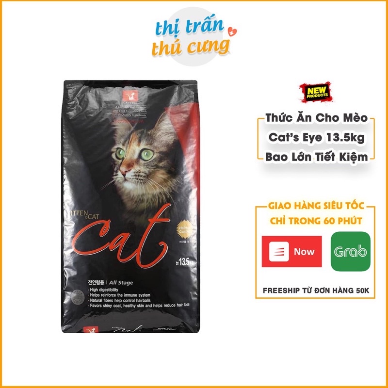 Sỉ hạt thức ăn cho mèo CATEYE Hàn Quốc tải 13.5kg, Cateyes 5kg tiêu búi lông