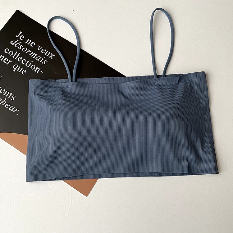 Áo Bra Đúc Su Trơn Quây 2 Dây Gân Tăm Có Đệm Ngực  ,Chất Liệu Thun Lạnh 078