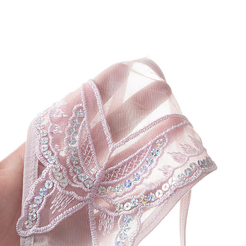 EXPEN Quần Lót Lọt Khe Lưng Thấp Thoáng Khí Thêu Hình Bướm Màu Trơn Quyến Rũ