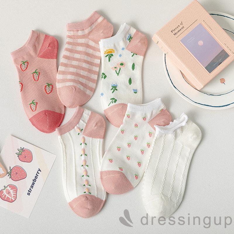 Đôi tất chân giữ ấm in họa tiết hoạt hình thời trang thu đông cho nữ