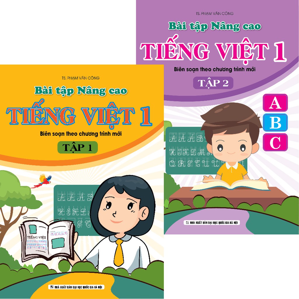 Sách - Combo Bài tập Nâng cao Tiếng Việt 1 ( Biên soạn theo chương trình mới ) ( Tập 1+ Tập 2)