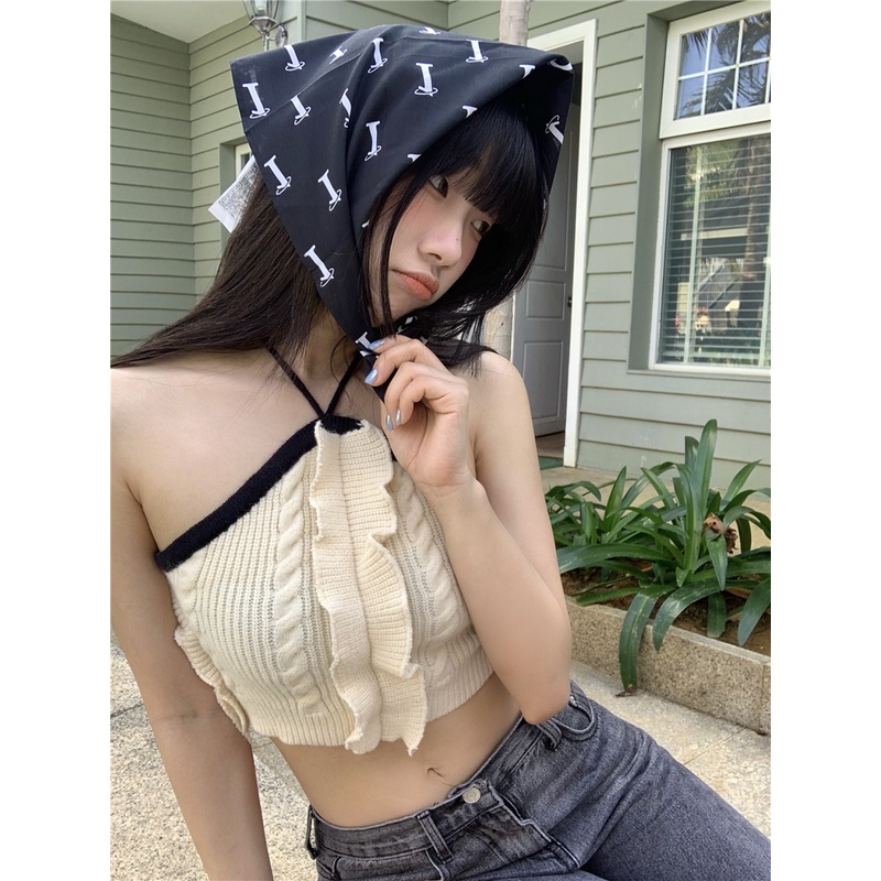 Cocory vn Áo Lửng Hai Dây Hở Lưng Gợi Cảm Cho Nữ