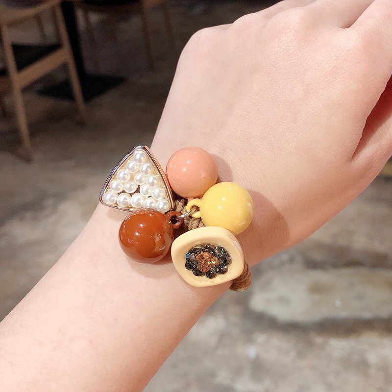 Dây buộc tóc đính đá thời trang dành cho nữ