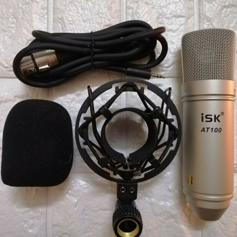 [Mã ELHACE giảm 4% đơn 300K] (Mic loại 1) combo livestream thu âm mic AT100 và sound card K10 bản đặc biệt 2020