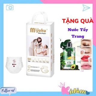 Bỉm mijuku dán quần mềm mỏng cho bé 50 miếng 100 miếng size s m l xl xxl xxxl KIDAMO