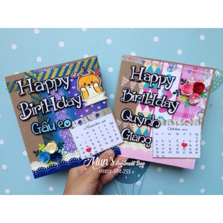 Thiệp thiết kế Scrapbook