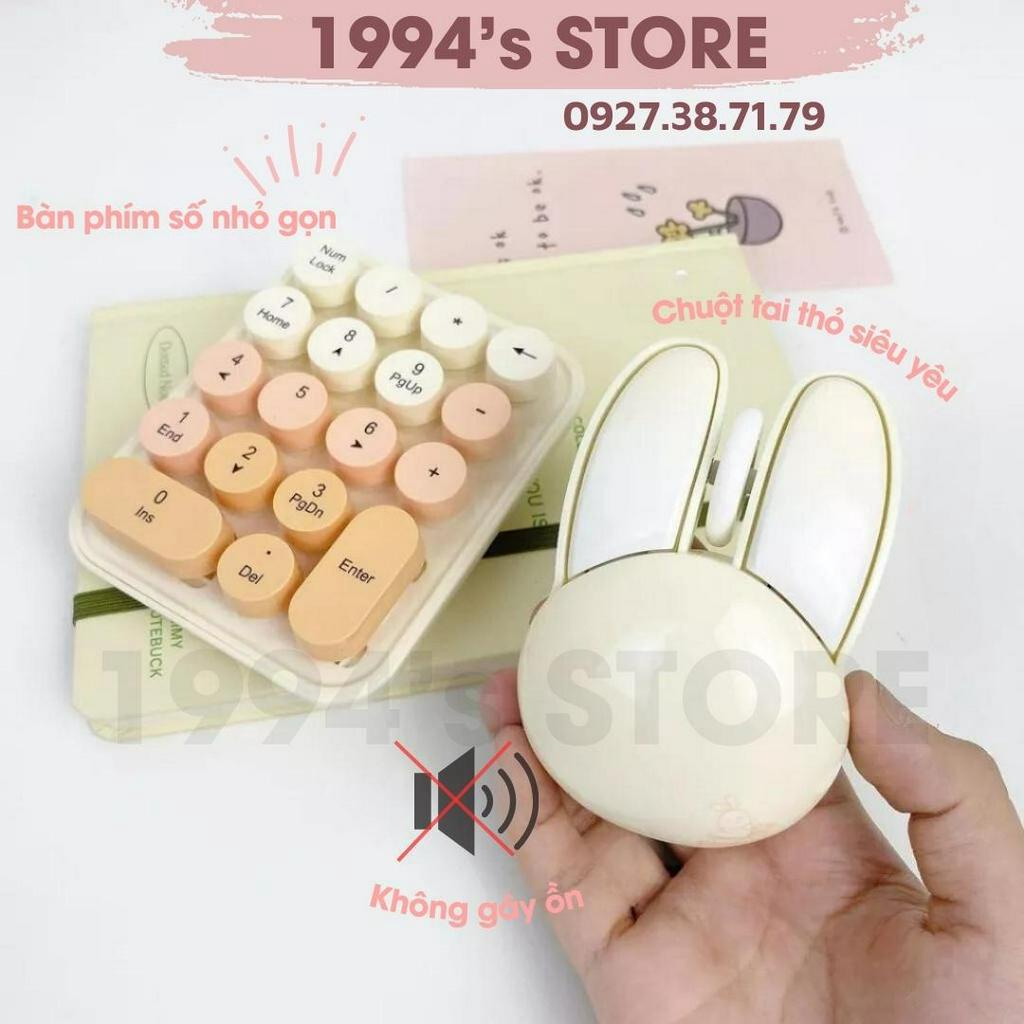 FREESHIP MoFii Candy iMAX 3 in 1 - Combo bàn phím chuột giả cơ kèm numpad - Kết nối không dây 2.4Ghz - Nhỏ gọn xinh xắn