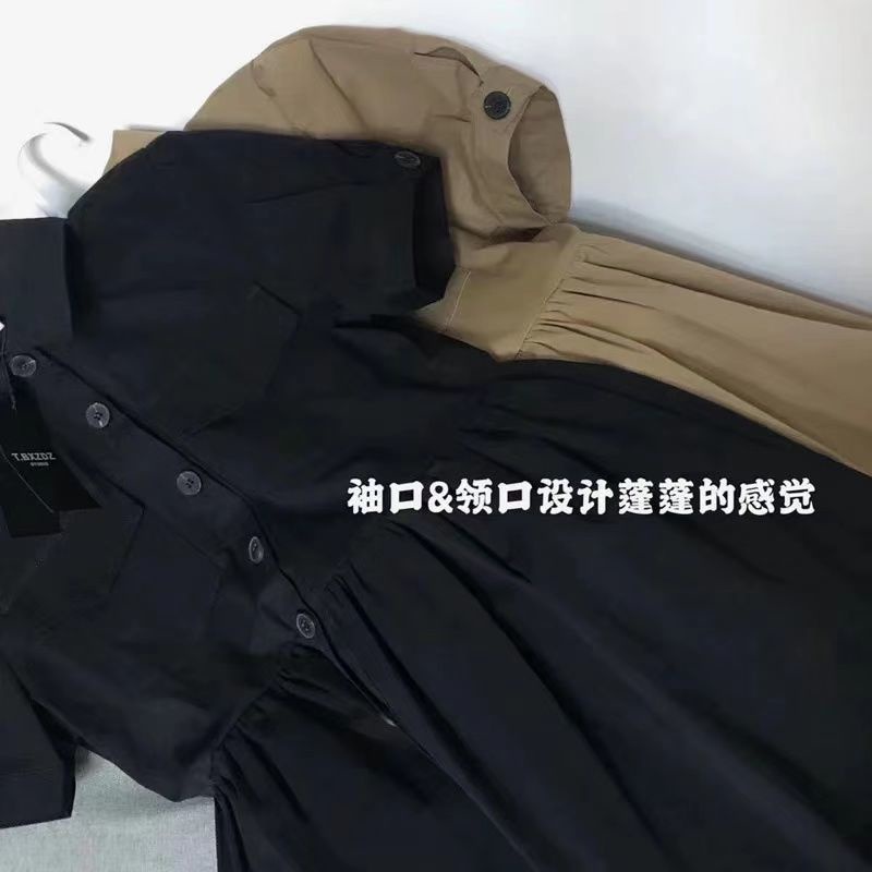 Váy dáng chữ A lưng cao phong cách retro Pháp chất lượng cao thời trang 2021 cho nữ