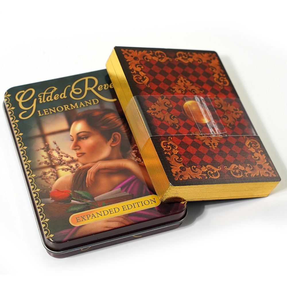 Bộ bài Lenormand Gilded Reverie Hộp Sắt