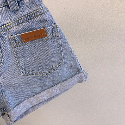 [Hàng Mới Về] Quần Short Denim Phong Cách Châu Âu Năm 2021 Dễ Phối Đồ Thời Trang Cho Bé Gái 5