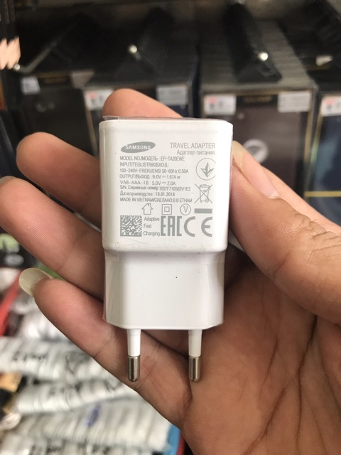 Củ Sạc Nhanh Fast Charge Cho Samsung S8, S7, Note 8 – Xịn bảo hành 3 tháng