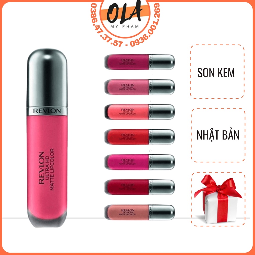 Son Kem Lì Revlon Ultra HD Matte Lipcolor - Nhật Bản - mỹ phẩm ola
