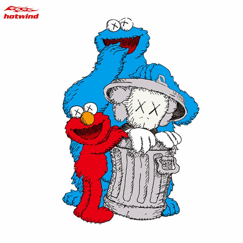 HW Sesame Street Iron Heat Transfer Printing Pattern Sticker Household DIY Shirts Clothes Patches