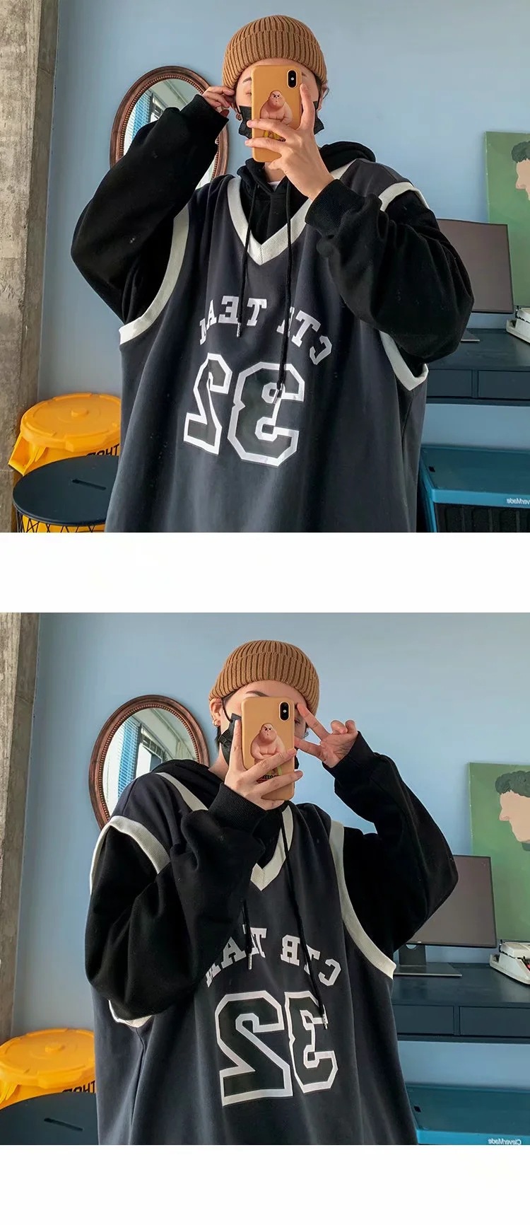 Áo hoodie dáng rộng thời trang thu đông cho các cặp đôi | BigBuy360 - bigbuy360.vn