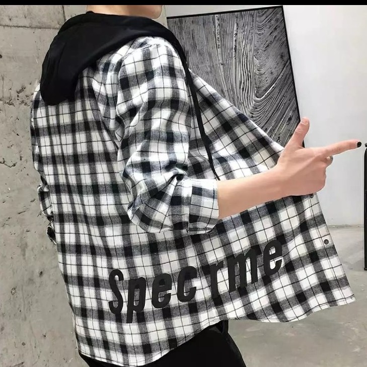 Áo khoác sơ mi caro nón mẫu mới Bảo Đăng | BigBuy360 - bigbuy360.vn