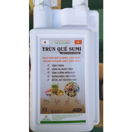 Vỗ béo vật nuôi cực nhanh top1 trùn quế chai 1l