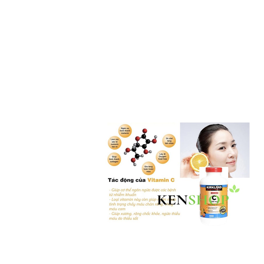 [MẪU MỚI] VIÊN NGẬM BỔ SUNG VITAMIN C 500mg Kirkland , 500 viên | BigBuy360 - bigbuy360.vn