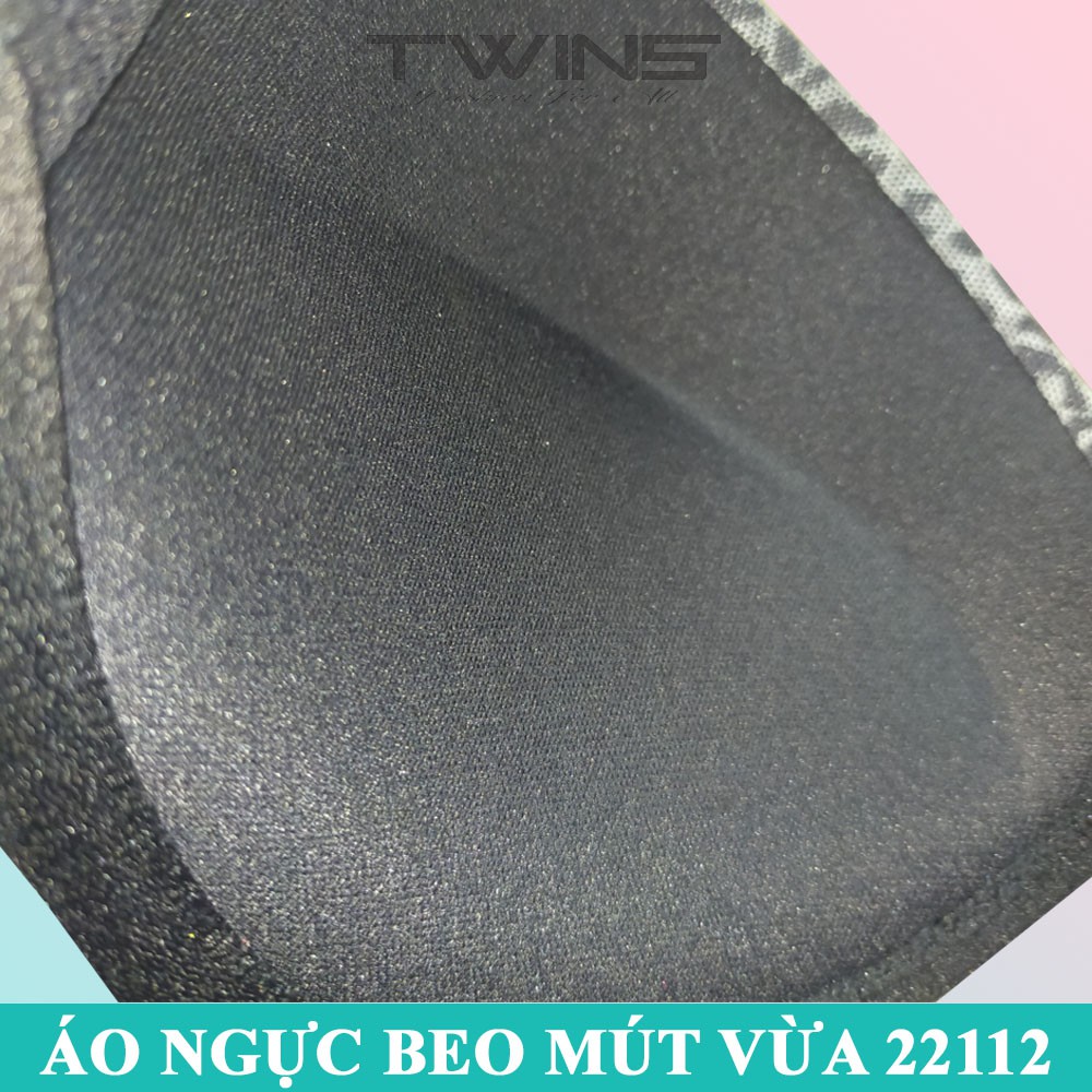 Áo ngực có gọng nâng ngực hình da beo xám mút ép vừa cúp xéo size 34-36-38 (22112)