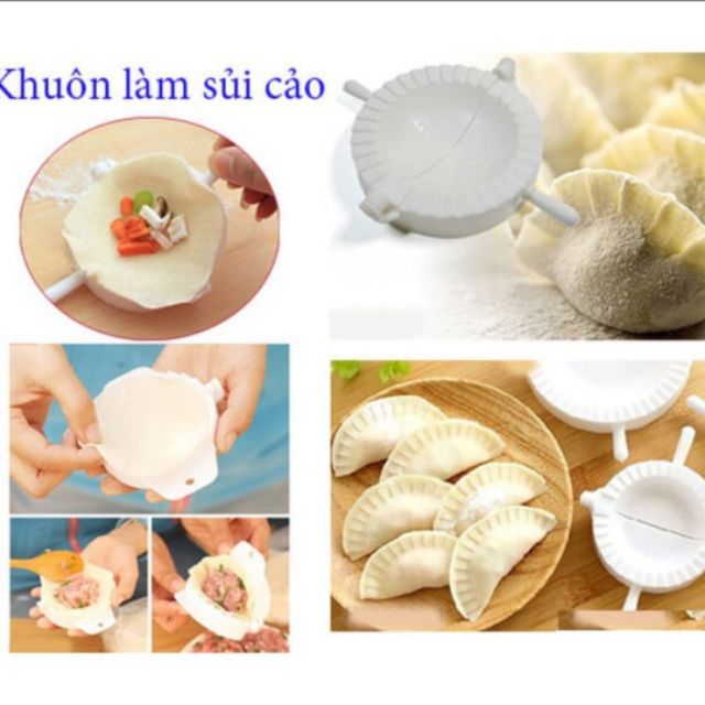 Bộ 3 khuôn làm bánh xếp, sủi cảo, Mandu Hàn Quốc