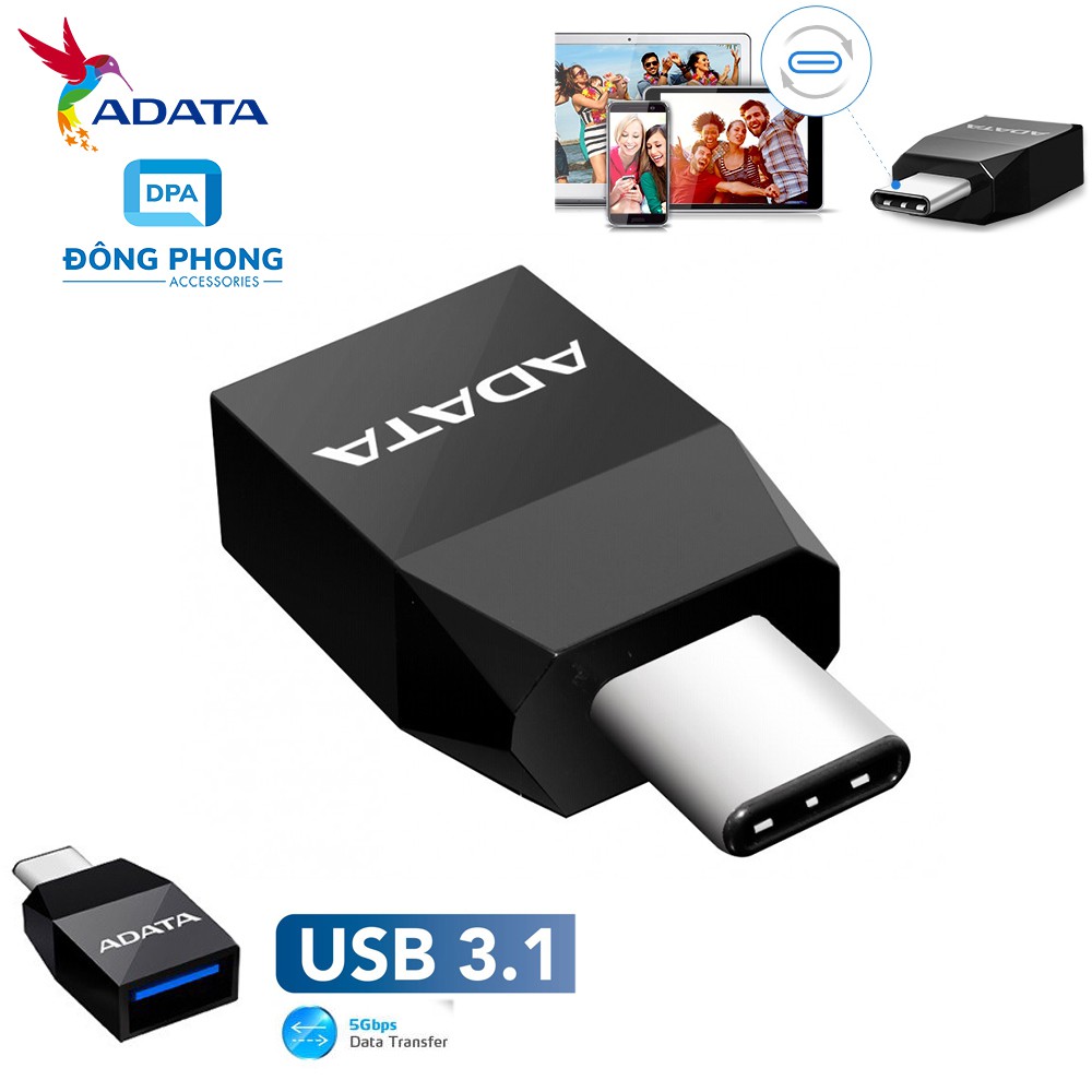 Adapter Chuyển Type C Sang USB 3.1 Chính Hãng Adata