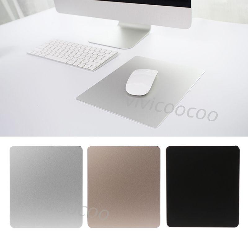 VIVI Aluminum Alloy Pad with Non-Slip Rubber Bottom Mouse Pad Anti slip Mousepad