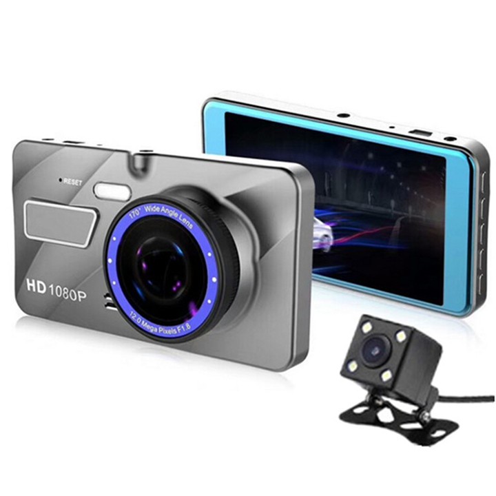 [ Tặng thẻ nhớ 16GB ] Camera hành trình ô tô trước sau Full HD 1080P, ống kính kép siêu bền | BigBuy360 - bigbuy360.vn