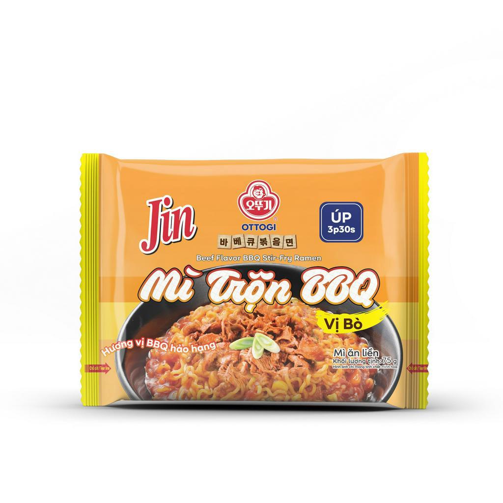 Mì trộn phô mai kiểu Hàn Quốc ottogi vị không cay 80 g, vị cay 75 g