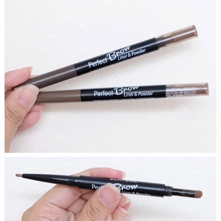 Chì Kẻ Mày Tạo Hiệu Ứng Nét Mày Tự Nhiên Silkygirl Perfect Brow Liner & Powder 0.5g